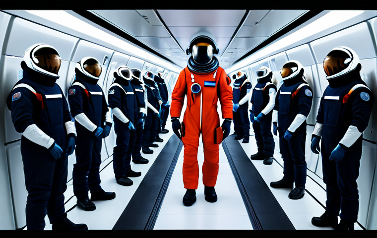 어몽어스 빨강 캐릭터의 이미지 - Suspicion and Shadows**

"A group of diverse crewmates in 'Among Us' style spacesuits, standing in a...